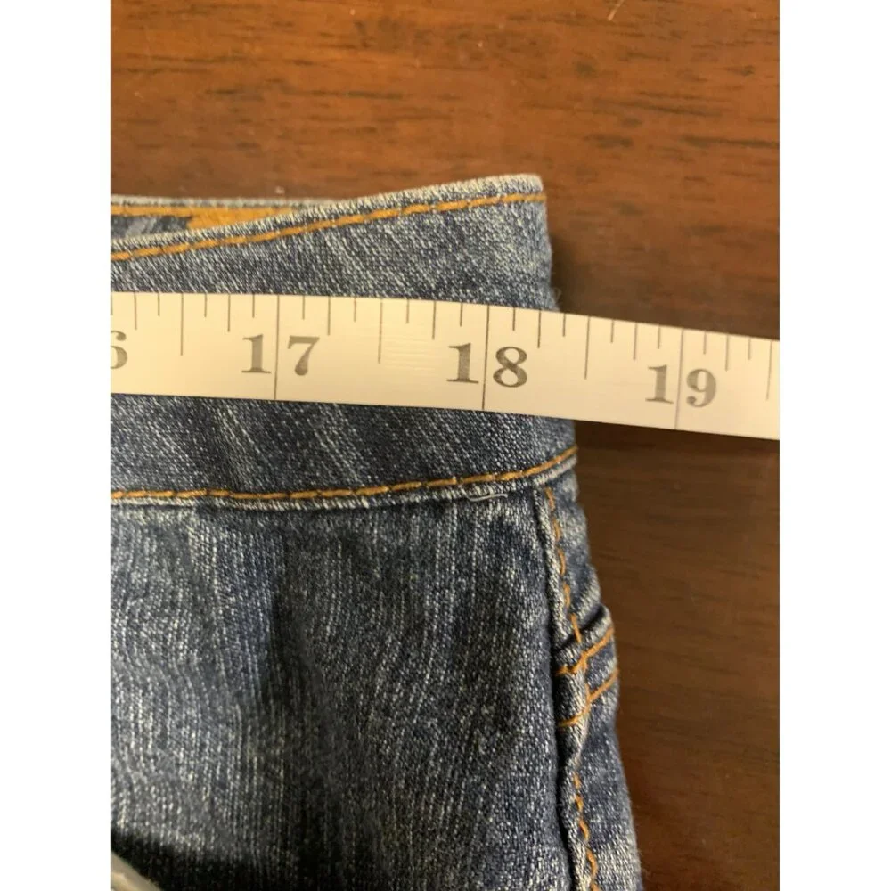 Baccini Cotton Denim A Line Midi Skirt Size 14 - Picture 5 of 8